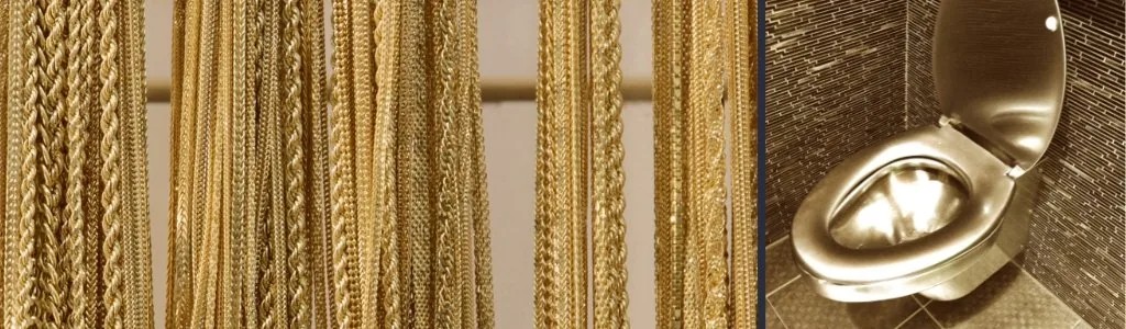 Quels sont les objets les plus insolites fabriqués en or ?