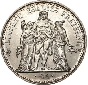 Pièces Argent 10 Francs Hercule - Lot de 10 pièces