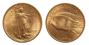 Pièce Or 20 Dollars US