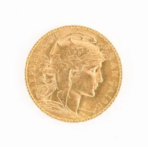 Pièce Or 20 Francs Marianne Coq