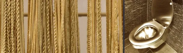 Quels sont les objets les plus insolites fabriqués en or ?