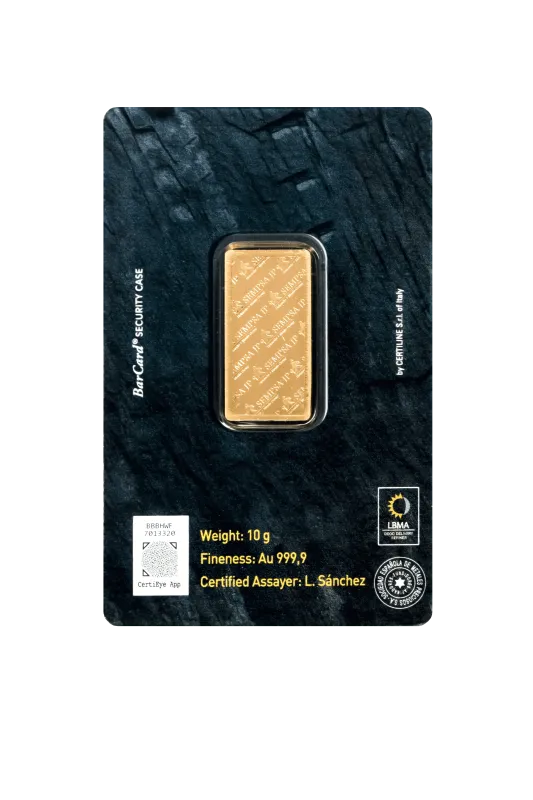 Lingot Or 10 grammes SEMPSA