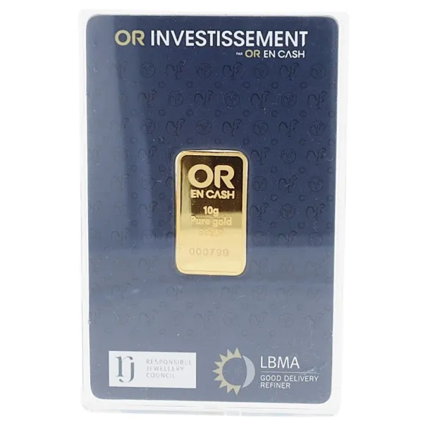 Lingotin or 10 grammes OR EN CASH