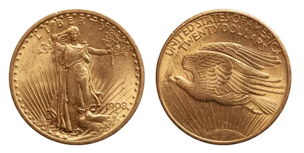 Pièce Or 20 Dollars US