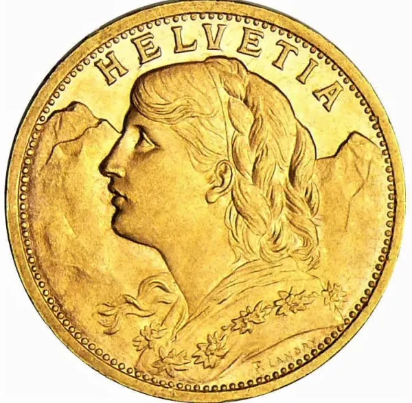 Pièce Or 20 Francs Suisse
