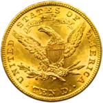 pièce de monnaie 10 dollars US par Or en Cash