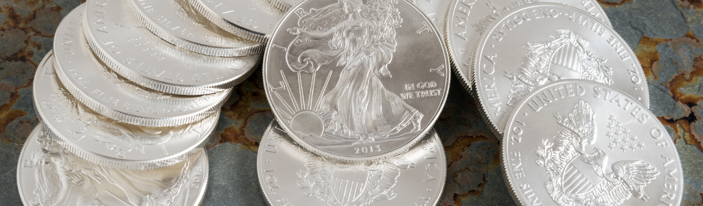 Pièces d'argent dollars américains