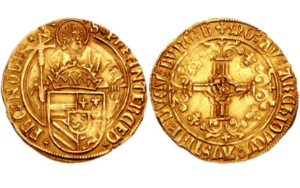 Florin d'or Charles V daté du XVIe siècle