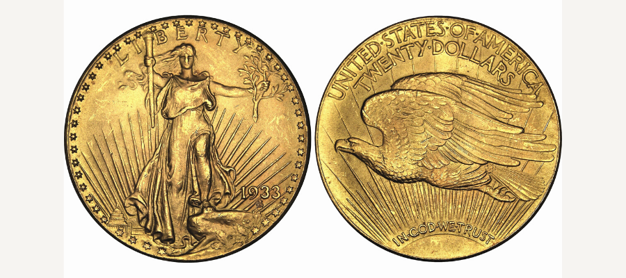 20 dollars Double Eagle Saint-Gaudens 1933